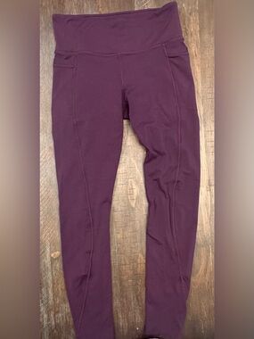 Athleta High-Waist Plum Active Leggings